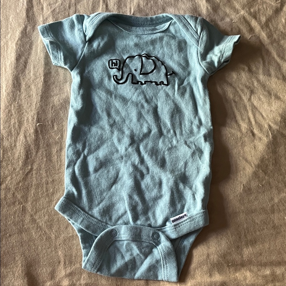 Gerber Light Blue Baby Onesie